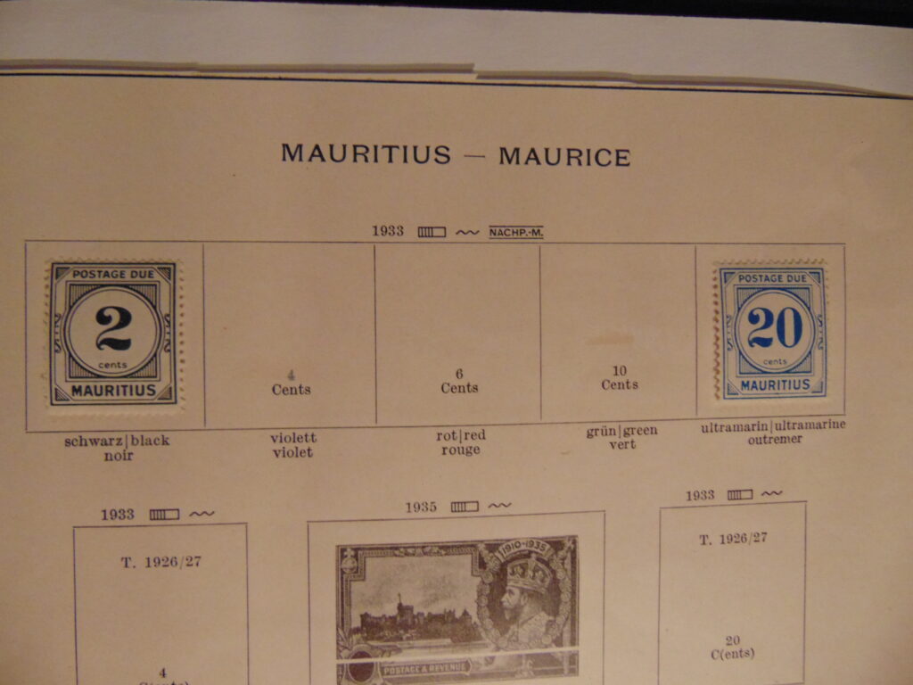 4 Stamp Stamps Briefmarken Mauritius