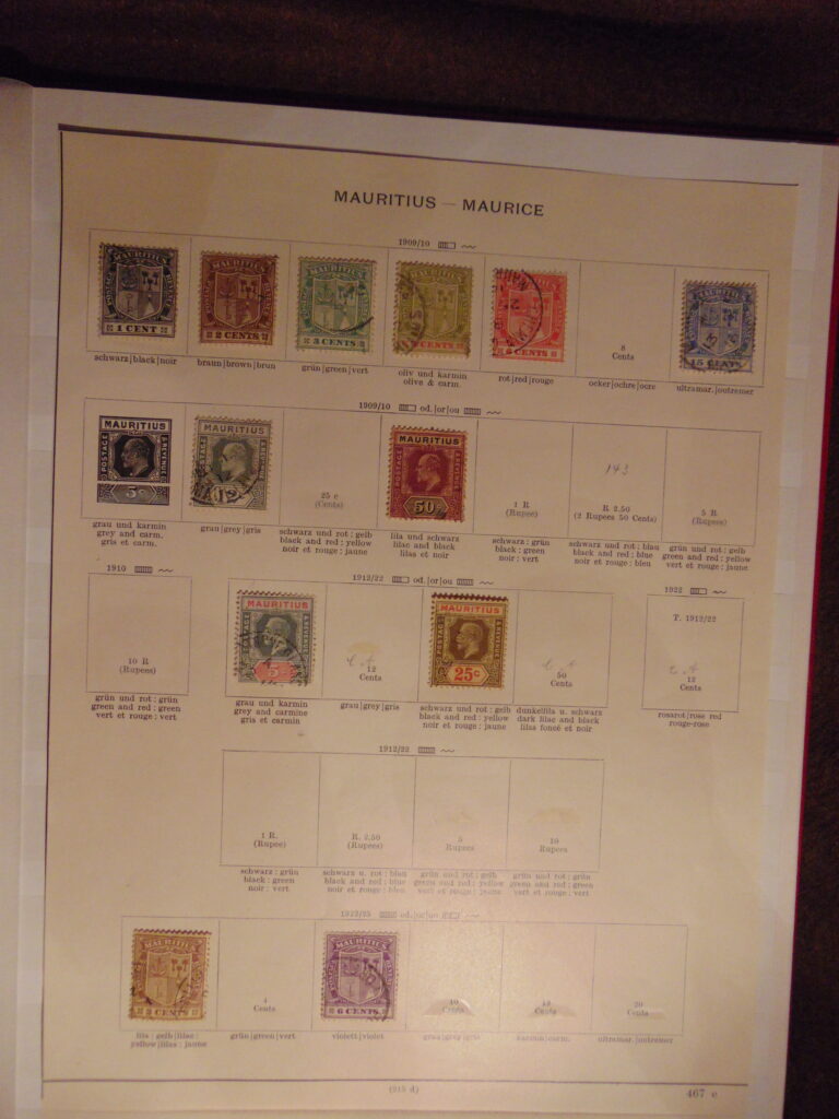 5 Stamp Stamps Briefmarken Mauritius
