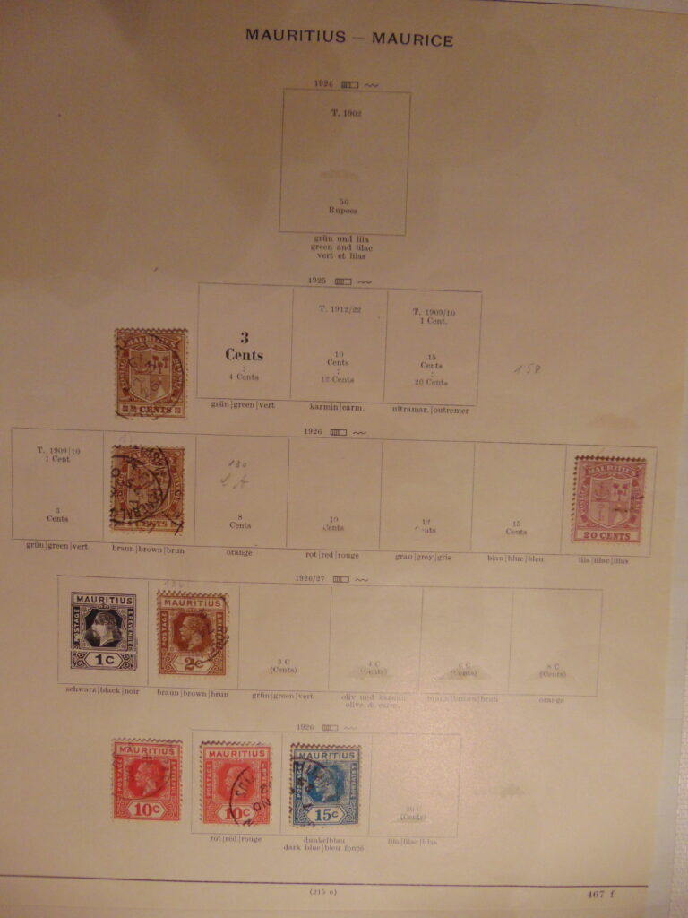 6 Stamp Stamps Briefmarken Mauritius