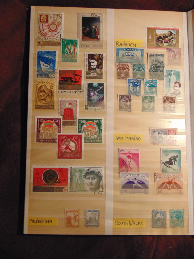 Stamp Stamps Briefmarken Palästina Rumänien San Marino