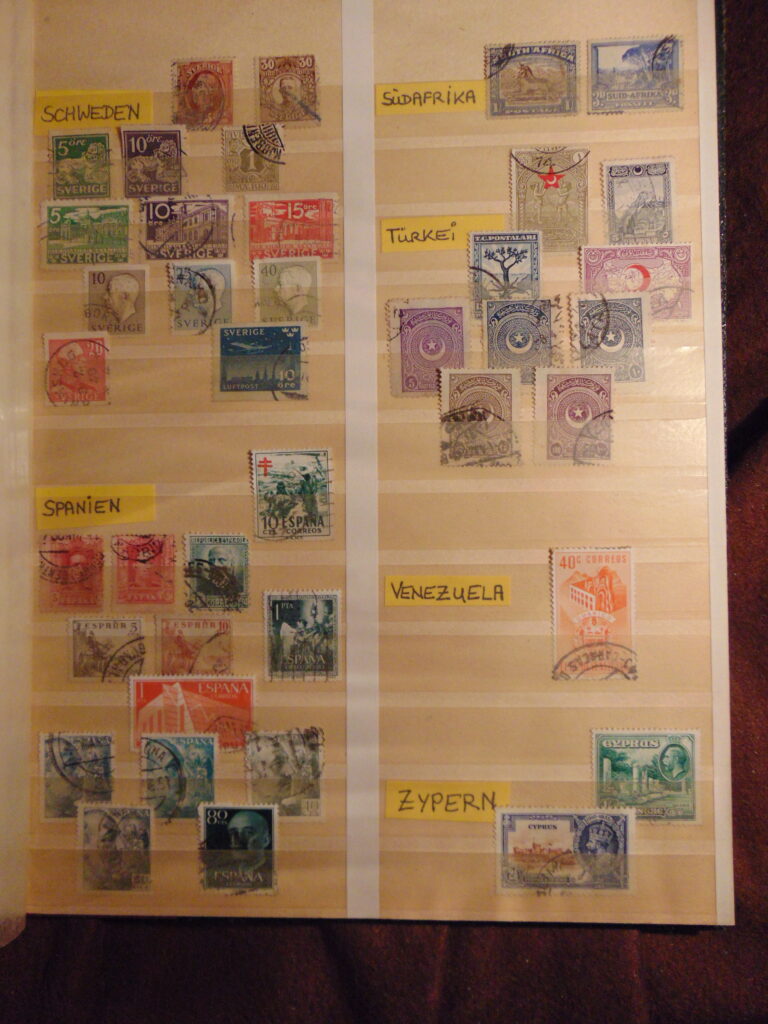 Stamp Stamps Briefmarken Schweden Spanien Südafrika