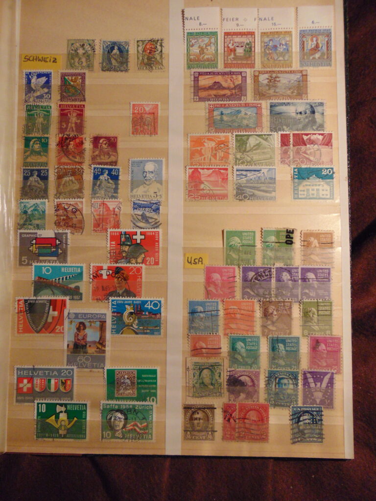 Stamp Stamps Briefmarken Schweiz USA